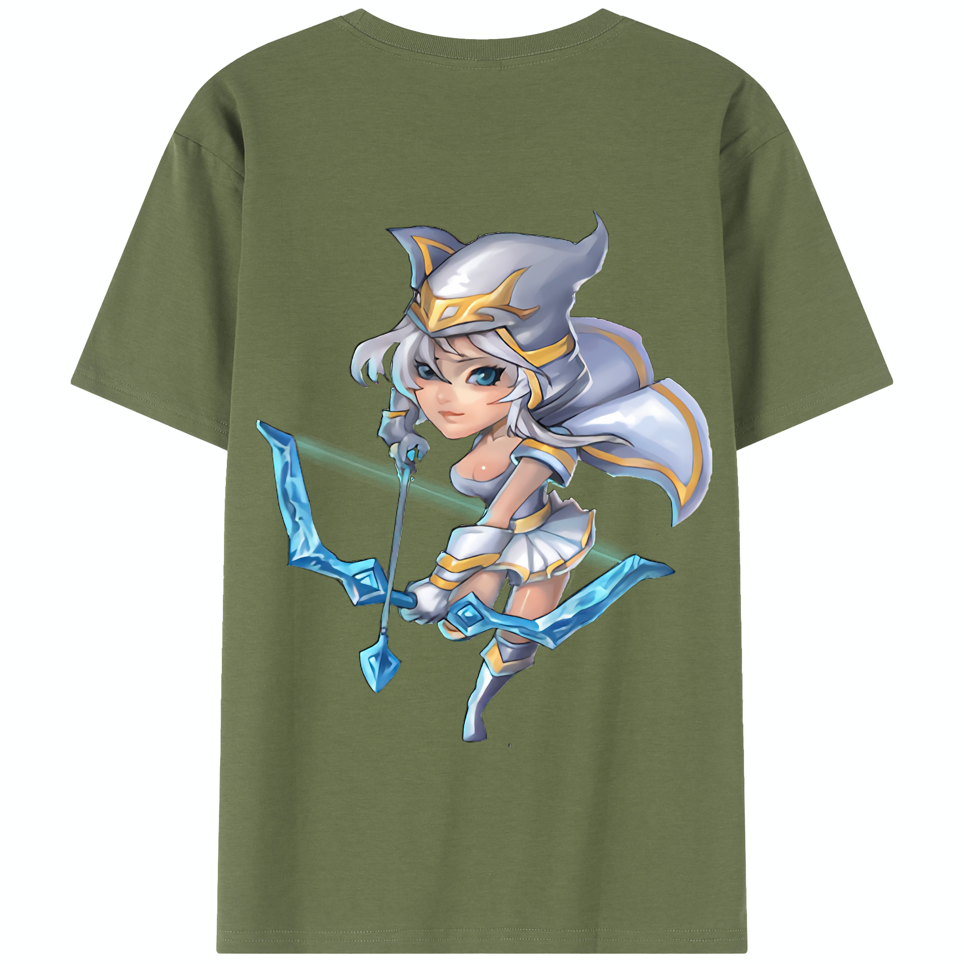 リーグ・オブ・レジェンド League of Legends LOL 綿100％半袖Tシャツ（背面プリント）